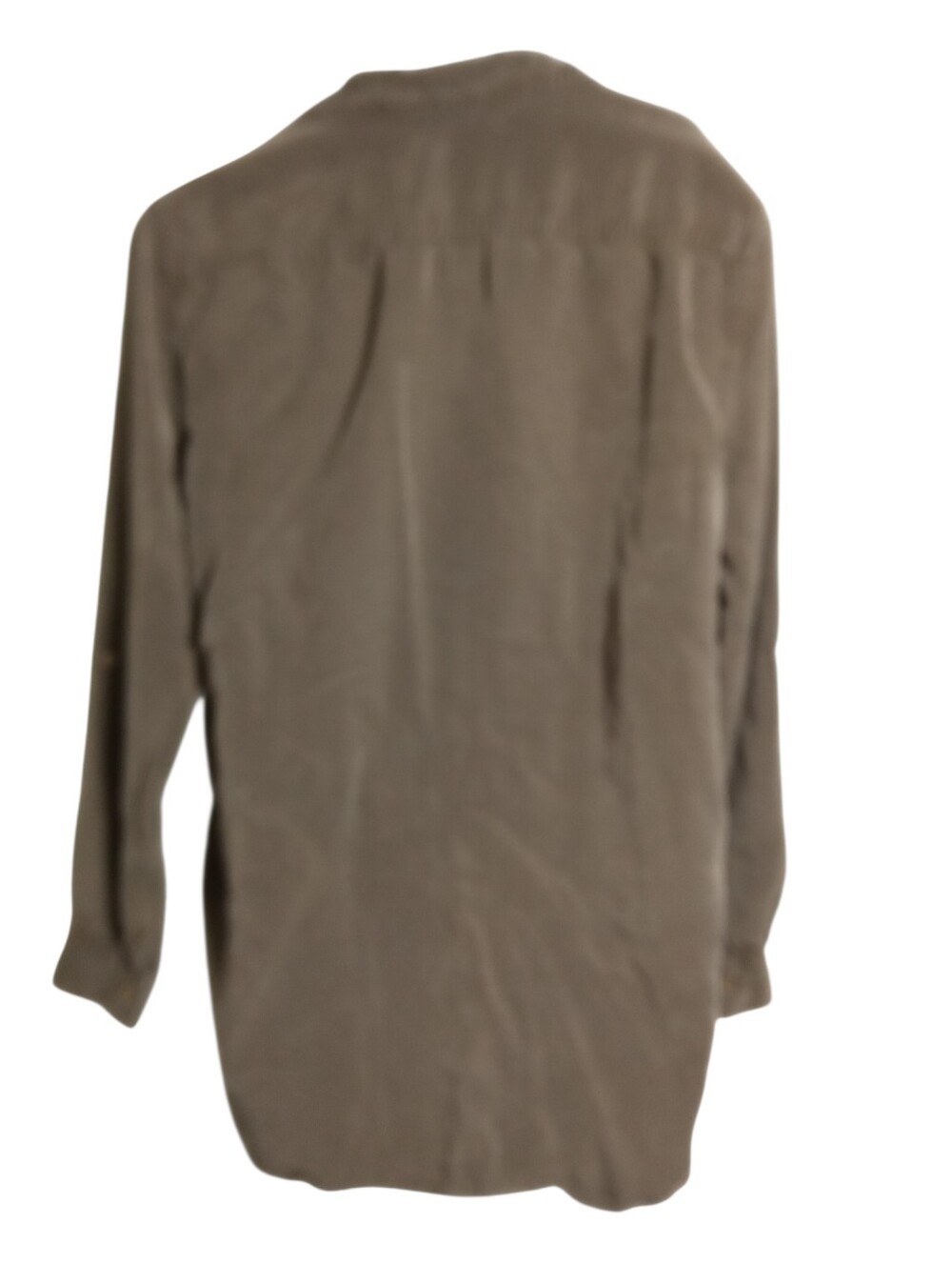 Aritzia Babaton Tencel Utility Roll Tab Pocket Blouse Green Sz M - Picture 9 of 9